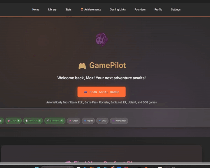 GamePilot Library View